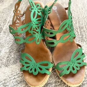 Eric Michael butterfly leather sandal